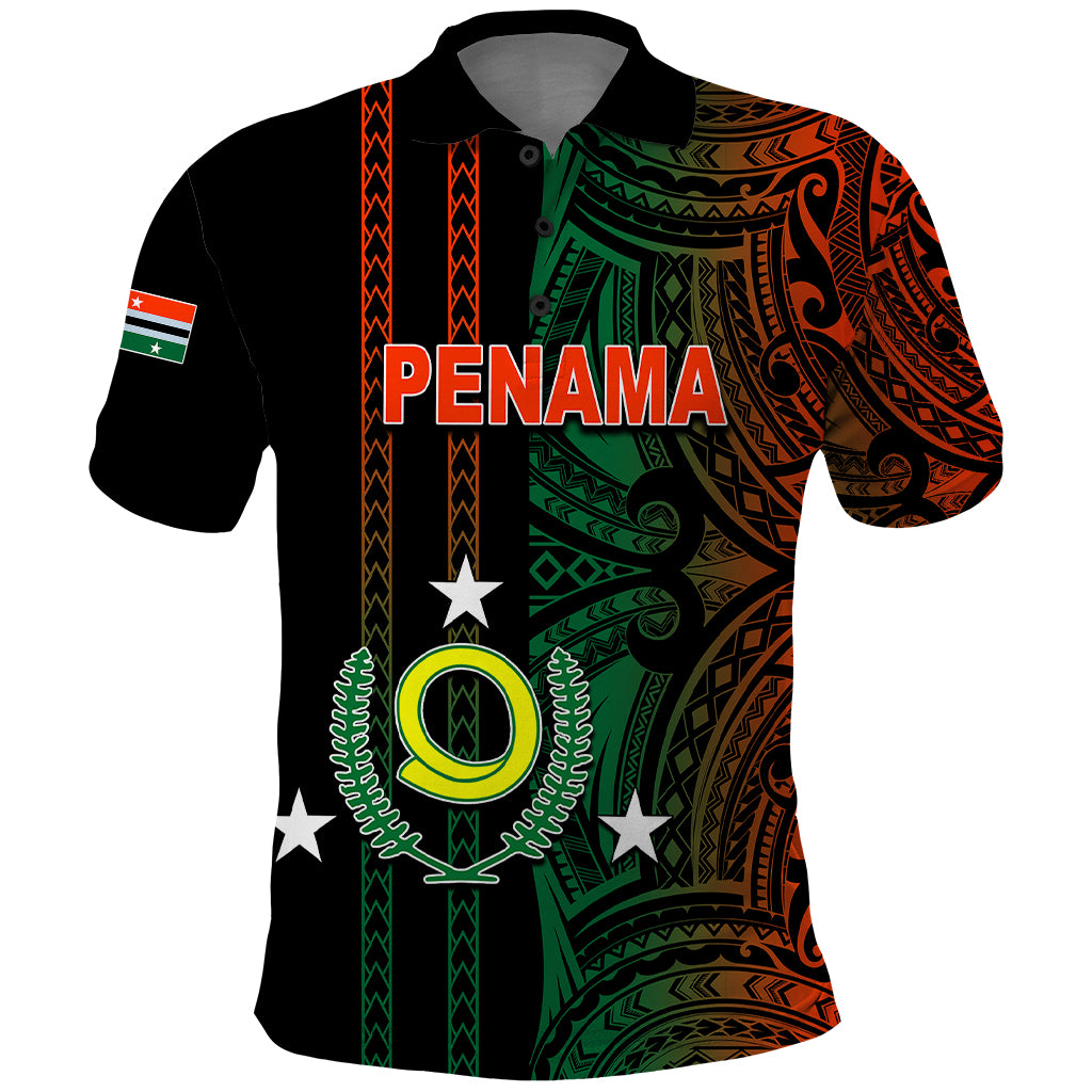 Custom Vanuatu Penama Polo Shirt Polynesian Tribal LT6 - Wonder Print Shop