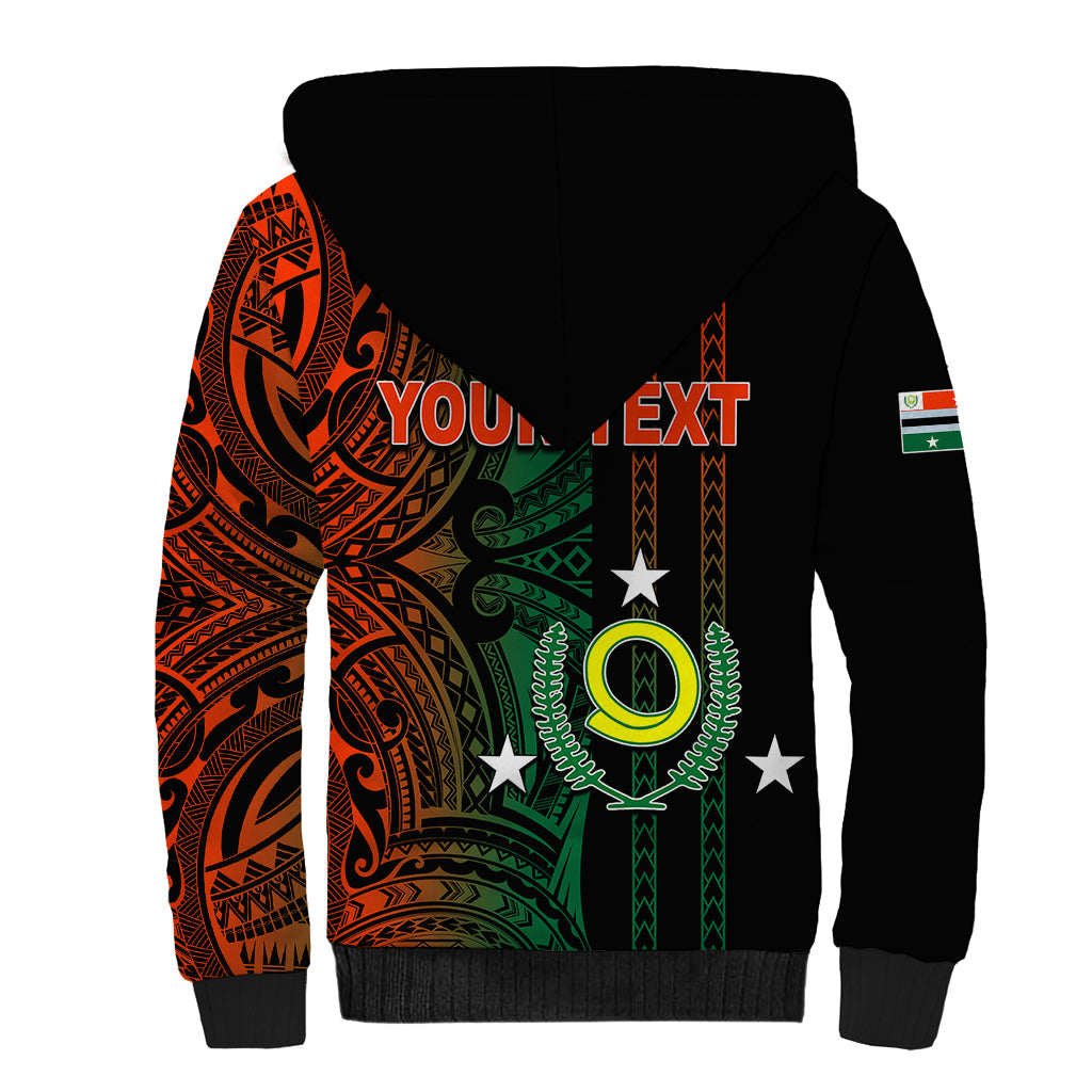 Custom Vanuatu Penama Sherpa Hoodie Polynesian Tribal LT6 - Wonder Print Shop