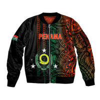 Custom Vanuatu Penama Sleeve Zip Bomber Jacket Polynesian Tribal LT6 - Wonder Print Shop