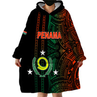Custom Vanuatu Penama Wearable Blanket Hoodie Polynesian Tribal LT6 - Wonder Print Shop