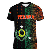 Custom Vanuatu Penama Women V Neck T Shirt Polynesian Tribal LT6 - Wonder Print Shop
