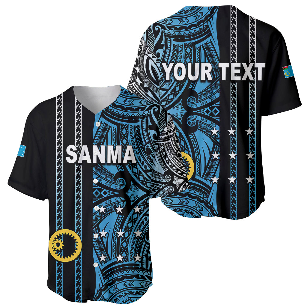 Custom Vanuatu Sanma Baseball Jersey Polynesian Tribal LT6 - Wonder Print Shop