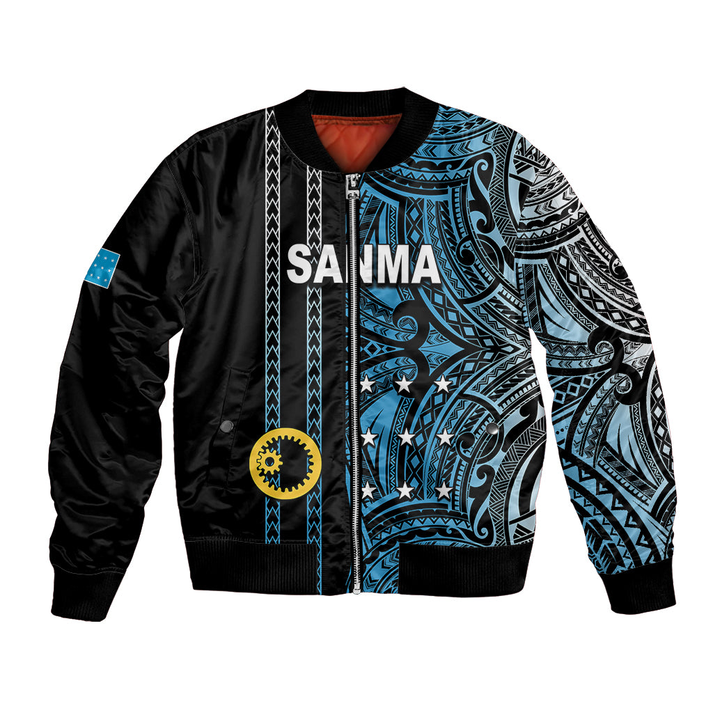 Custom Vanuatu Sanma Bomber Jacket Polynesian Tribal LT6 - Wonder Print Shop