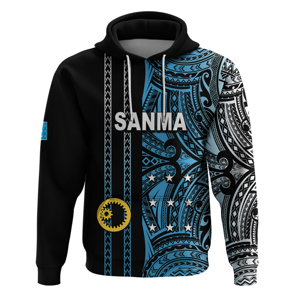 Custom Vanuatu Sanma Hoodie Polynesian Tribal LT6 - Wonder Print Shop