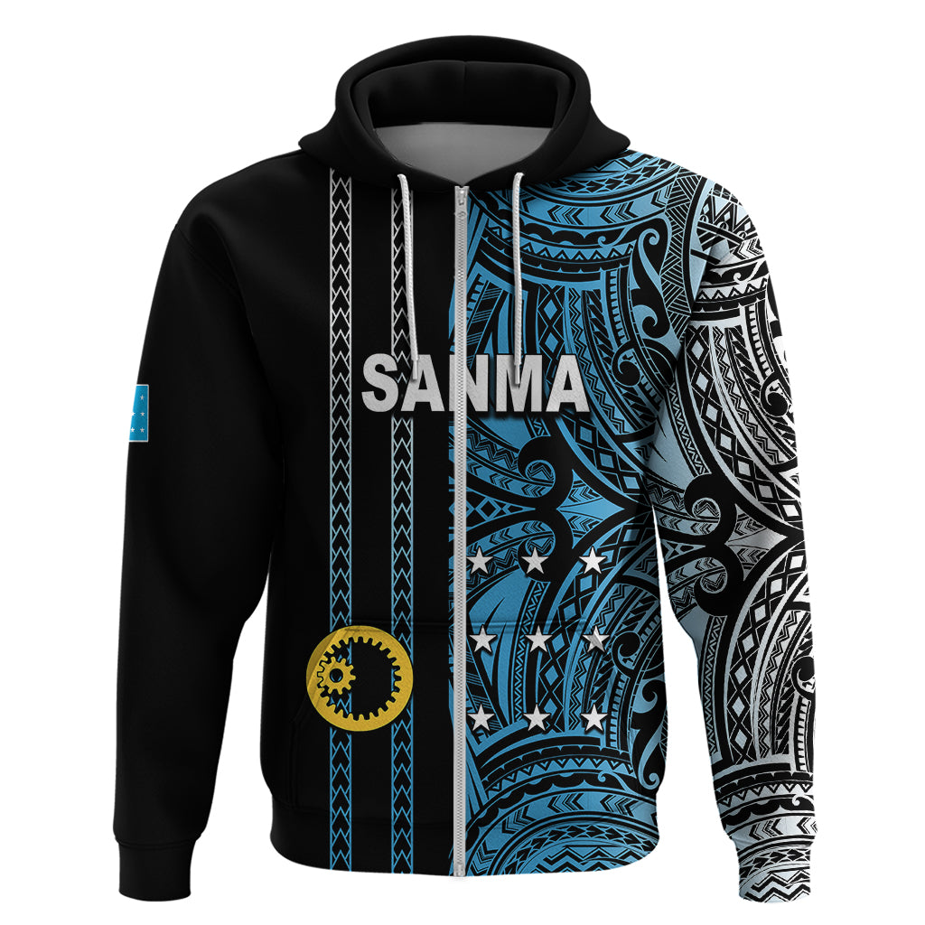 Custom Vanuatu Sanma Hoodie Polynesian Tribal LT6 - Wonder Print Shop