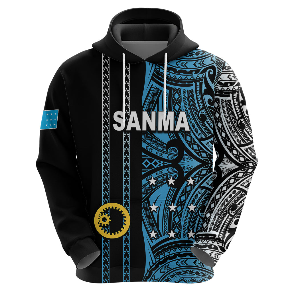 Custom Vanuatu Sanma Hoodie Polynesian Tribal LT6 - Wonder Print Shop