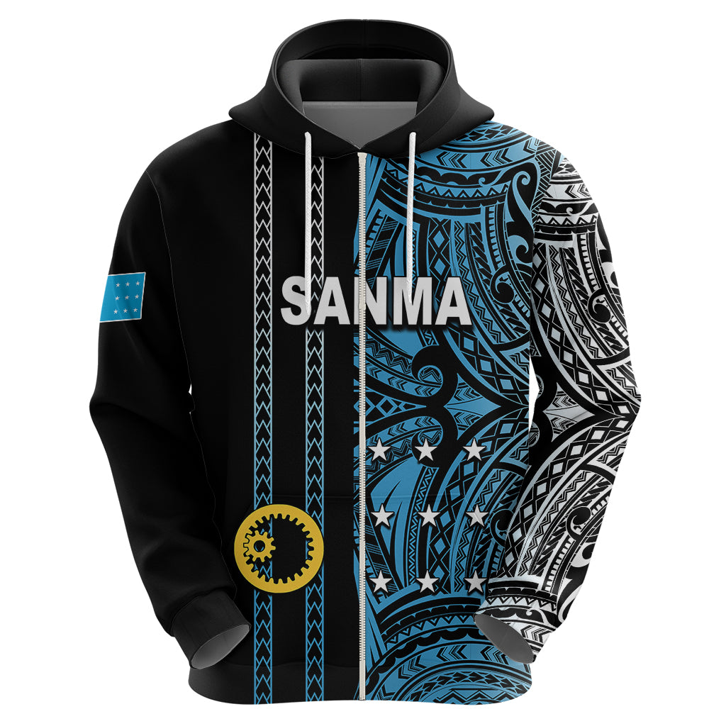 Custom Vanuatu Sanma Hoodie Polynesian Tribal LT6 - Wonder Print Shop