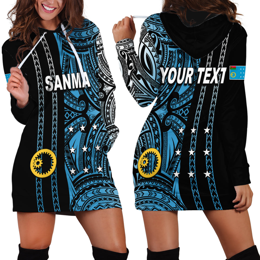 Custom Vanuatu Sanma Hoodie Dress Polynesian Tribal LT6 - Wonder Print Shop