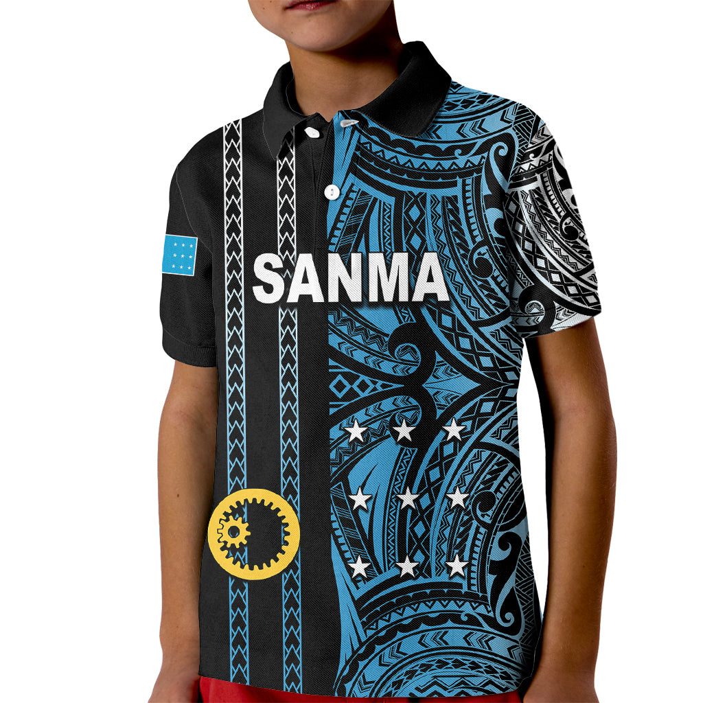 Custom Vanuatu Sanma Kid Polo Shirt Polynesian Tribal LT6 - Wonder Print Shop