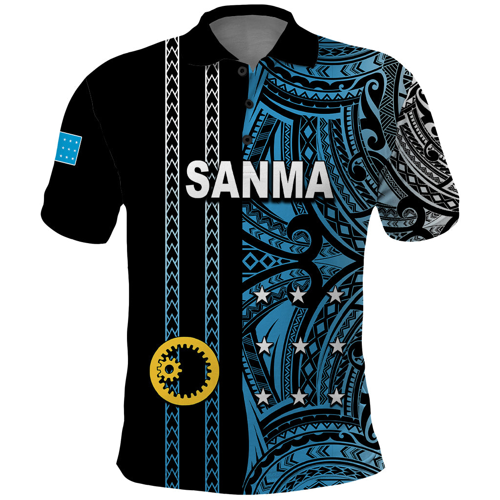 Custom Vanuatu Sanma Polo Shirt Polynesian Tribal LT6 - Wonder Print Shop