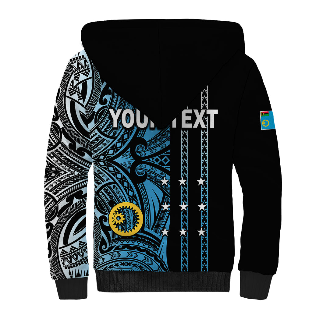 Custom Vanuatu Sanma Sherpa Hoodie Polynesian Tribal LT6 - Wonder Print Shop