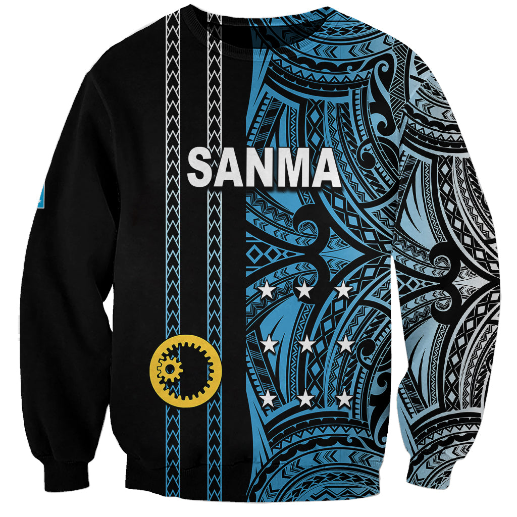 Custom Vanuatu Sanma Sweatshirt Polynesian Tribal LT6 - Wonder Print Shop