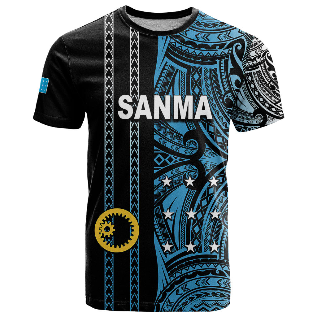 Custom Vanuatu Sanma T Shirt Polynesian Tribal LT6 - Wonder Print Shop