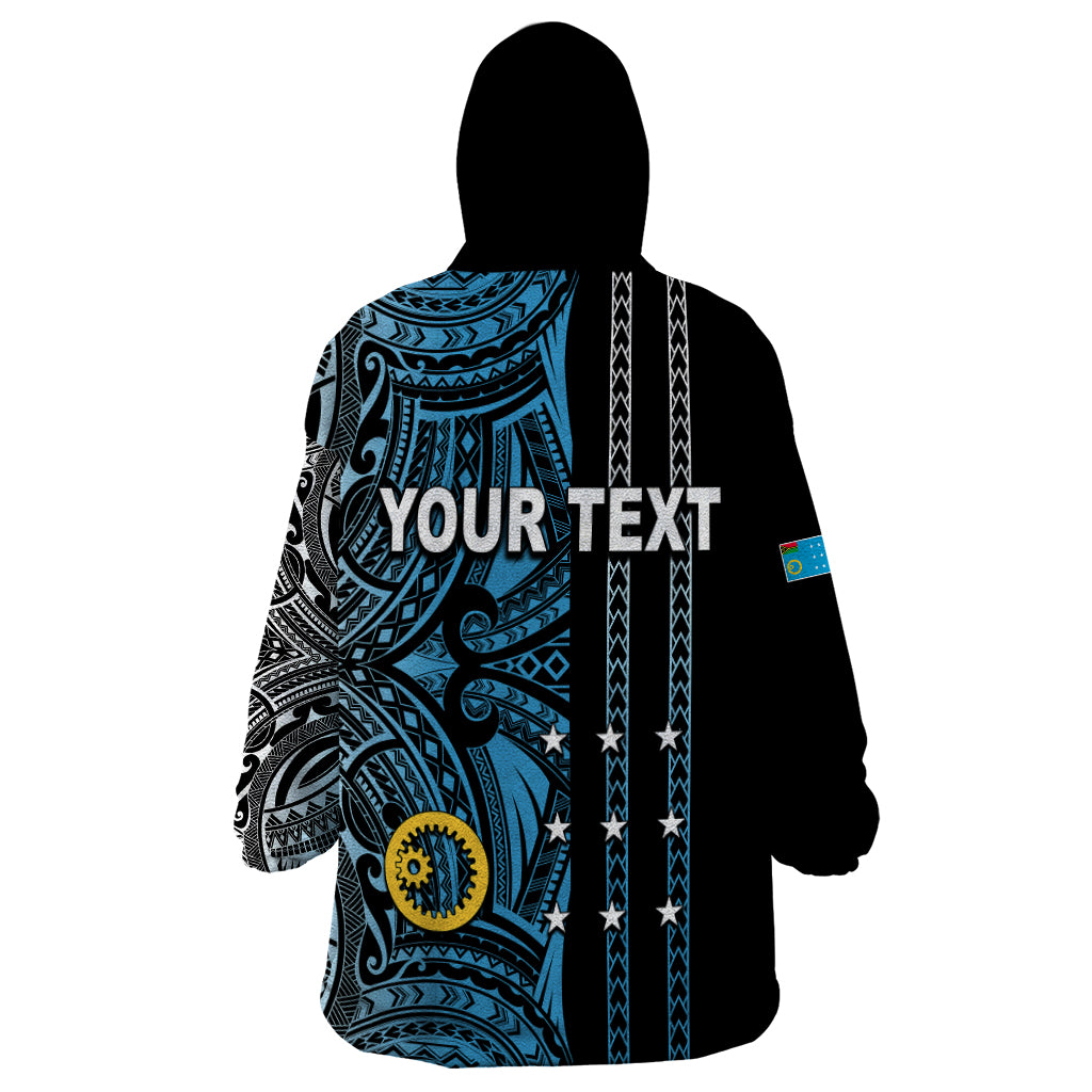 Custom Vanuatu Sanma Wearable Blanket Hoodie Polynesian Tribal LT6 - Wonder Print Shop