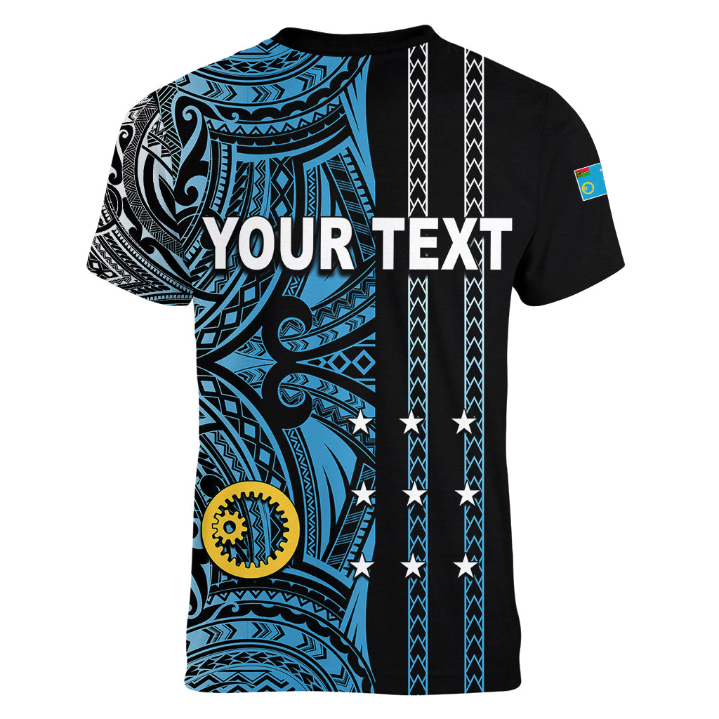 Custom Vanuatu Sanma Women V Neck T Shirt Polynesian Tribal LT6 - Wonder Print Shop