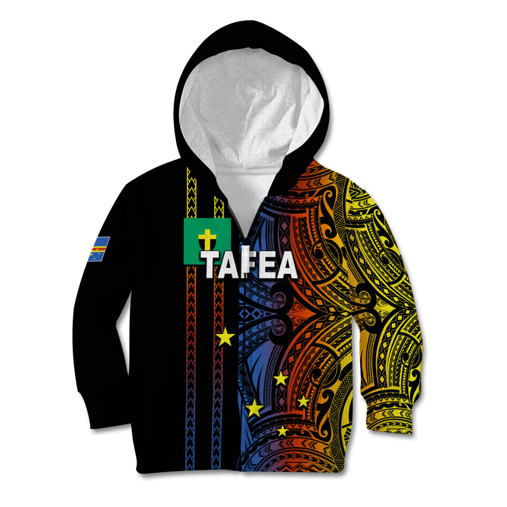 Custom Vanuatu Tafea Kid Hoodie Polynesian Tribal LT6 - Wonder Print Shop