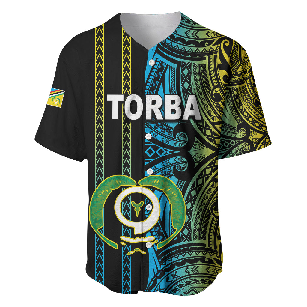 Custom Vanuatu Torba Baseball Jersey Polynesian Tribal LT6 - Wonder Print Shop