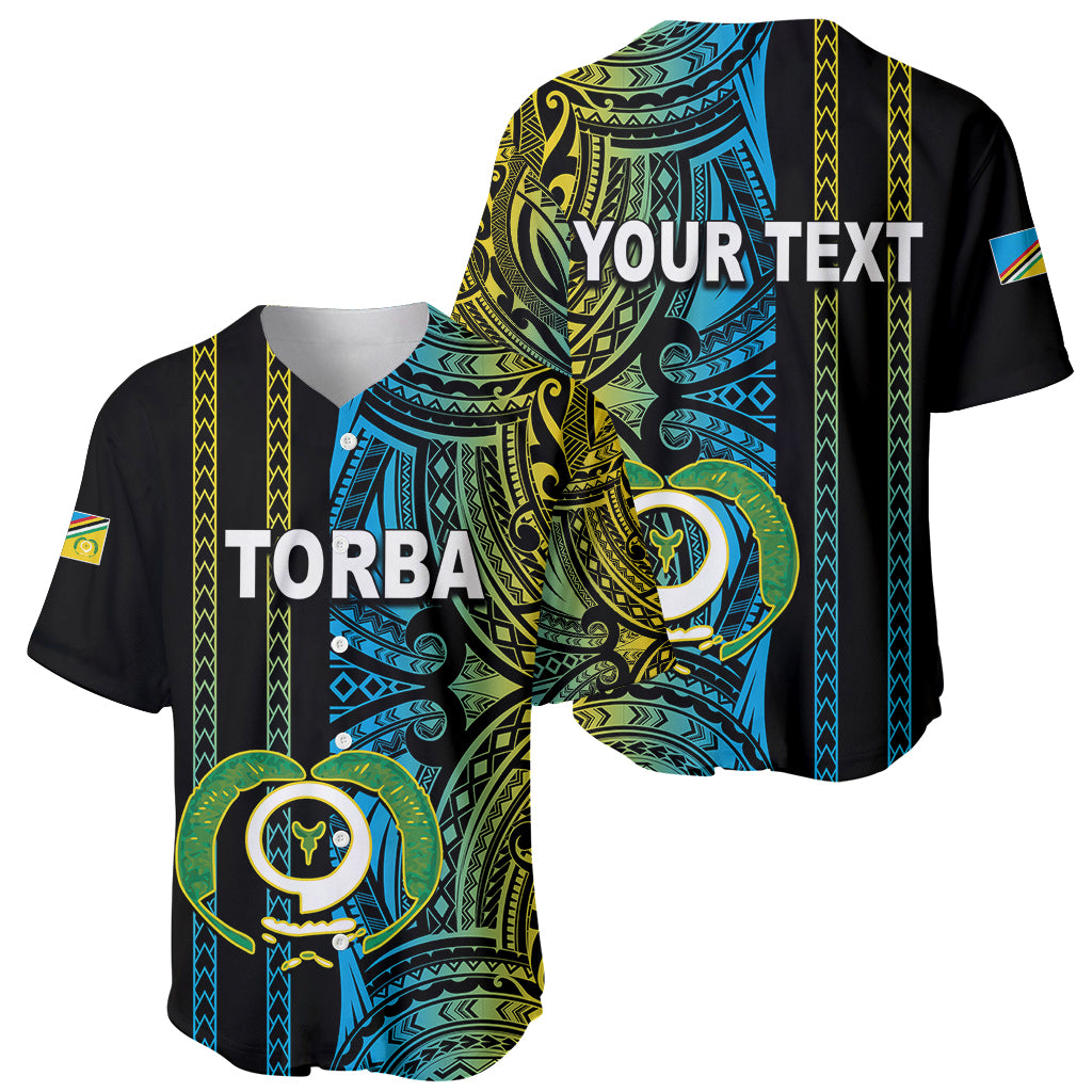 Custom Vanuatu Torba Baseball Jersey Polynesian Tribal LT6 - Wonder Print Shop