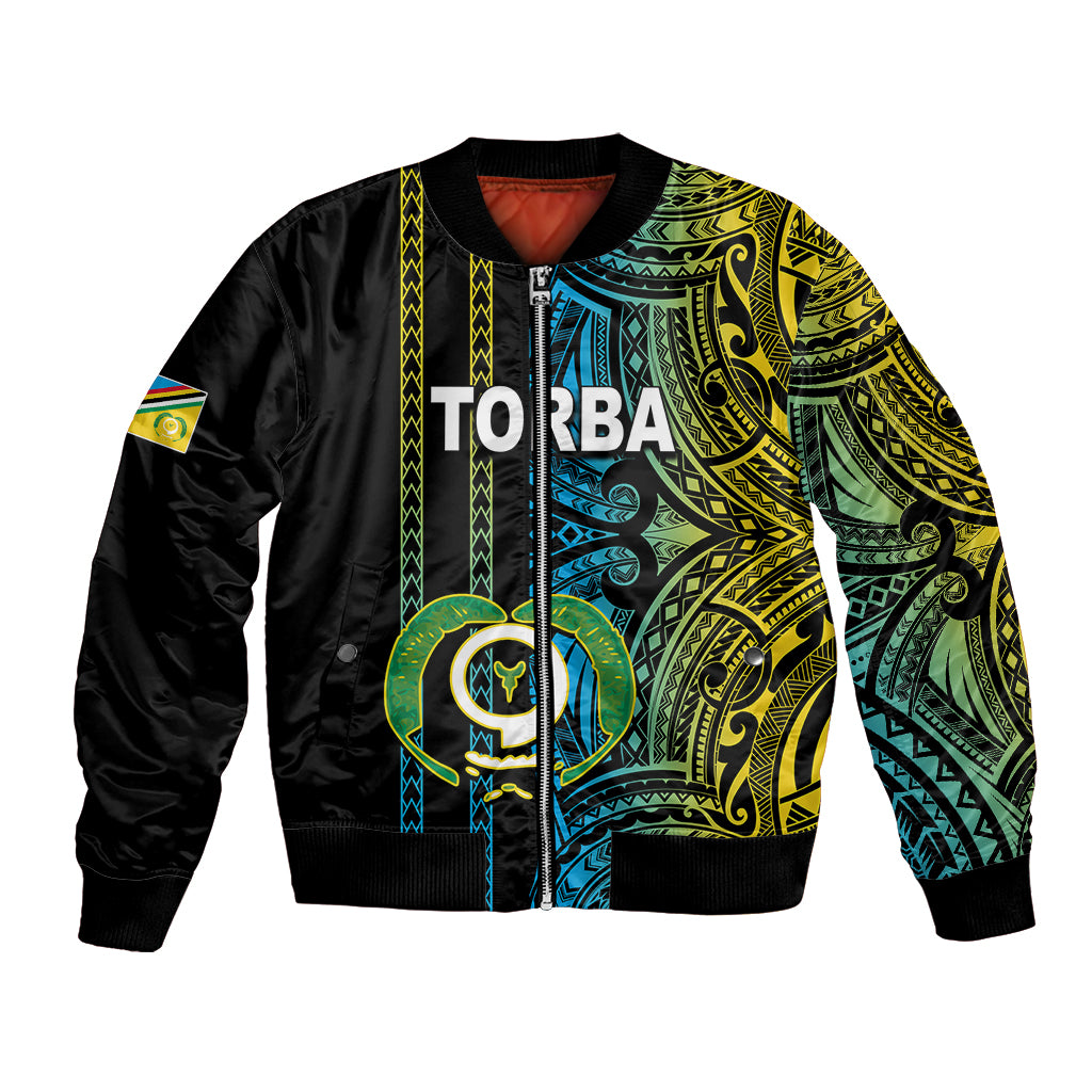 Custom Vanuatu Torba Bomber Jacket Polynesian Tribal LT6 - Wonder Print Shop