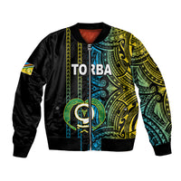 Custom Vanuatu Torba Bomber Jacket Polynesian Tribal LT6 - Wonder Print Shop