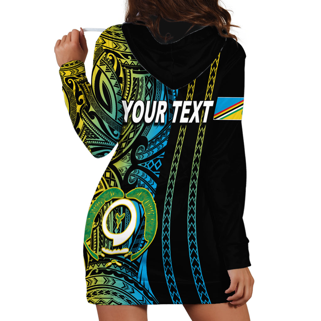 Custom Vanuatu Torba Hoodie Dress Polynesian Tribal LT6 - Wonder Print Shop