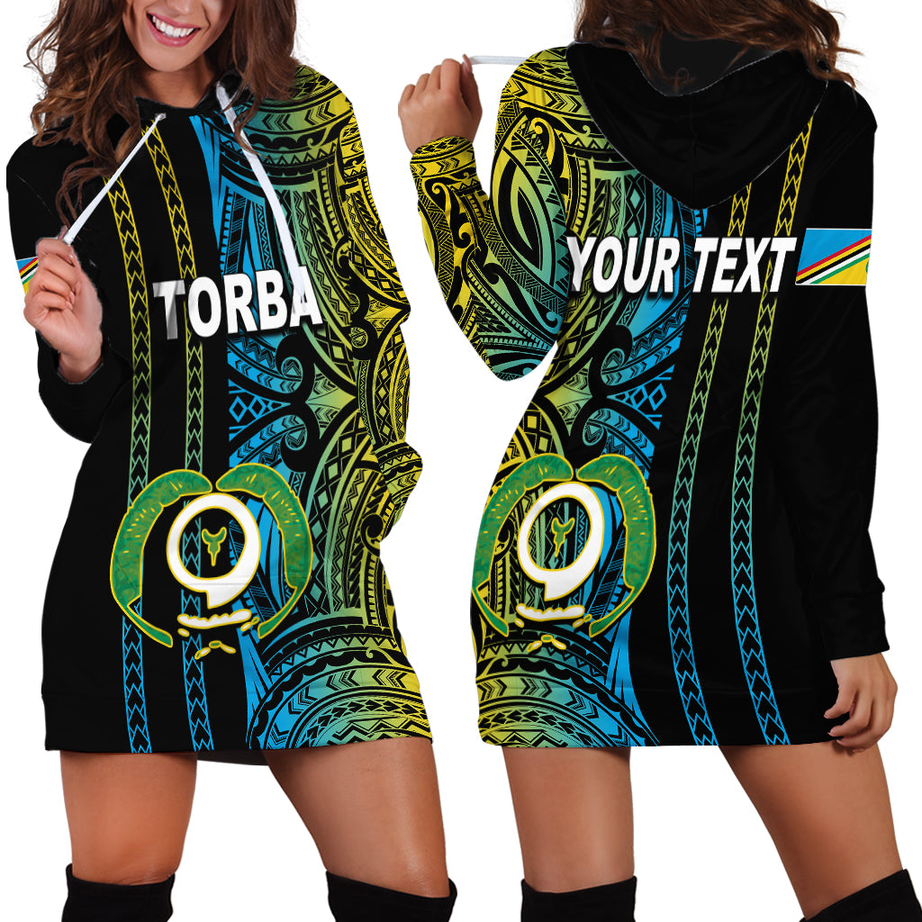 Custom Vanuatu Torba Hoodie Dress Polynesian Tribal LT6 - Wonder Print Shop
