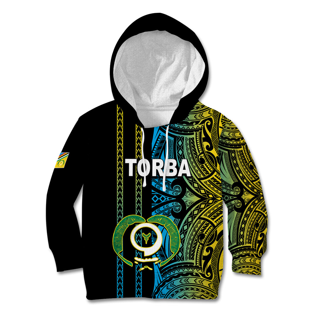 Custom Vanuatu Torba Kid Hoodie Polynesian Tribal LT6 - Wonder Print Shop