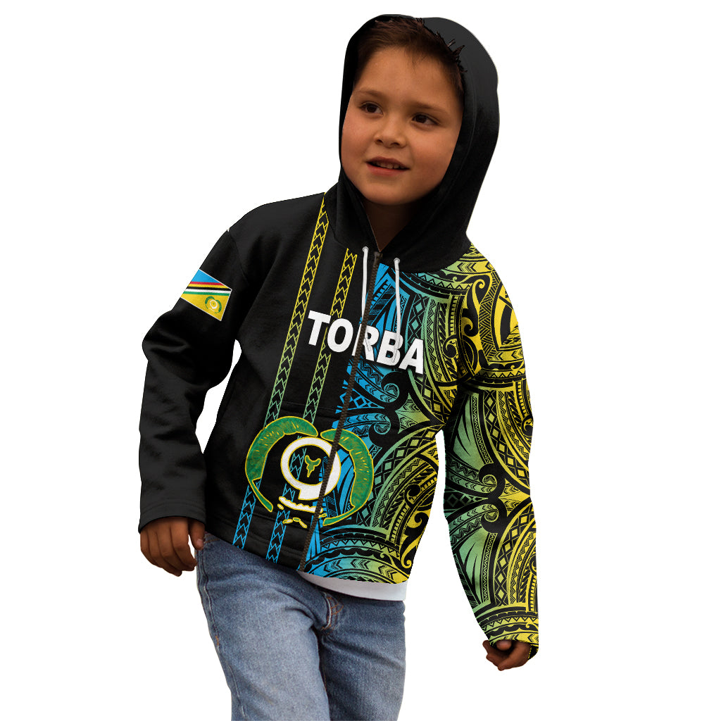 Custom Vanuatu Torba Kid Hoodie Polynesian Tribal LT6 - Wonder Print Shop