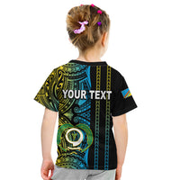 Custom Vanuatu Torba Kid T Shirt Polynesian Tribal LT6 - Wonder Print Shop
