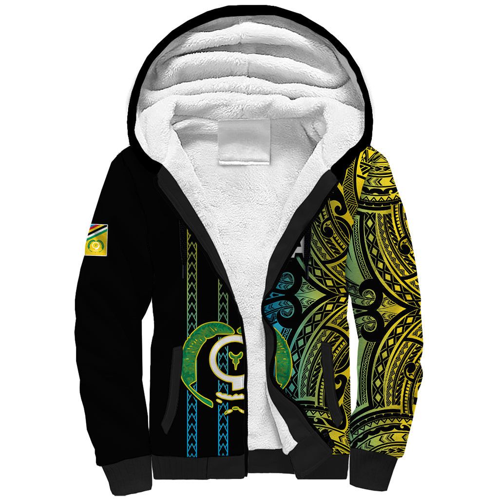 Custom Vanuatu Torba Sherpa Hoodie Polynesian Tribal LT6 - Wonder Print Shop