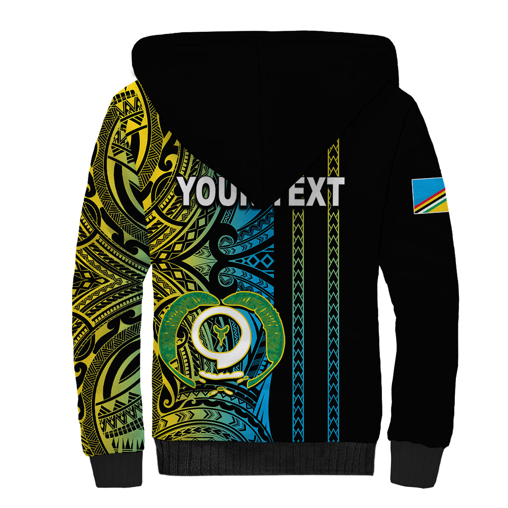 Custom Vanuatu Torba Sherpa Hoodie Polynesian Tribal LT6 - Wonder Print Shop
