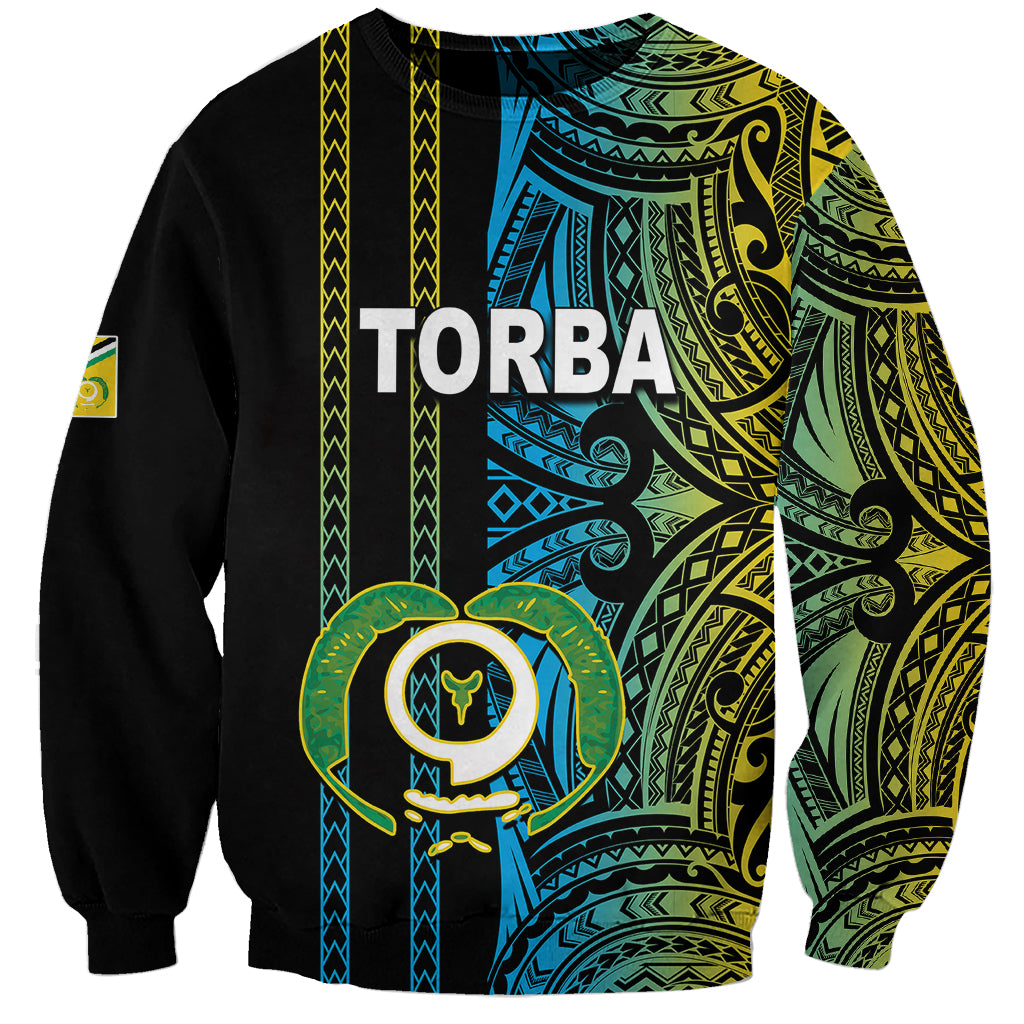 Custom Vanuatu Torba Sweatshirt Polynesian Tribal LT6 - Wonder Print Shop
