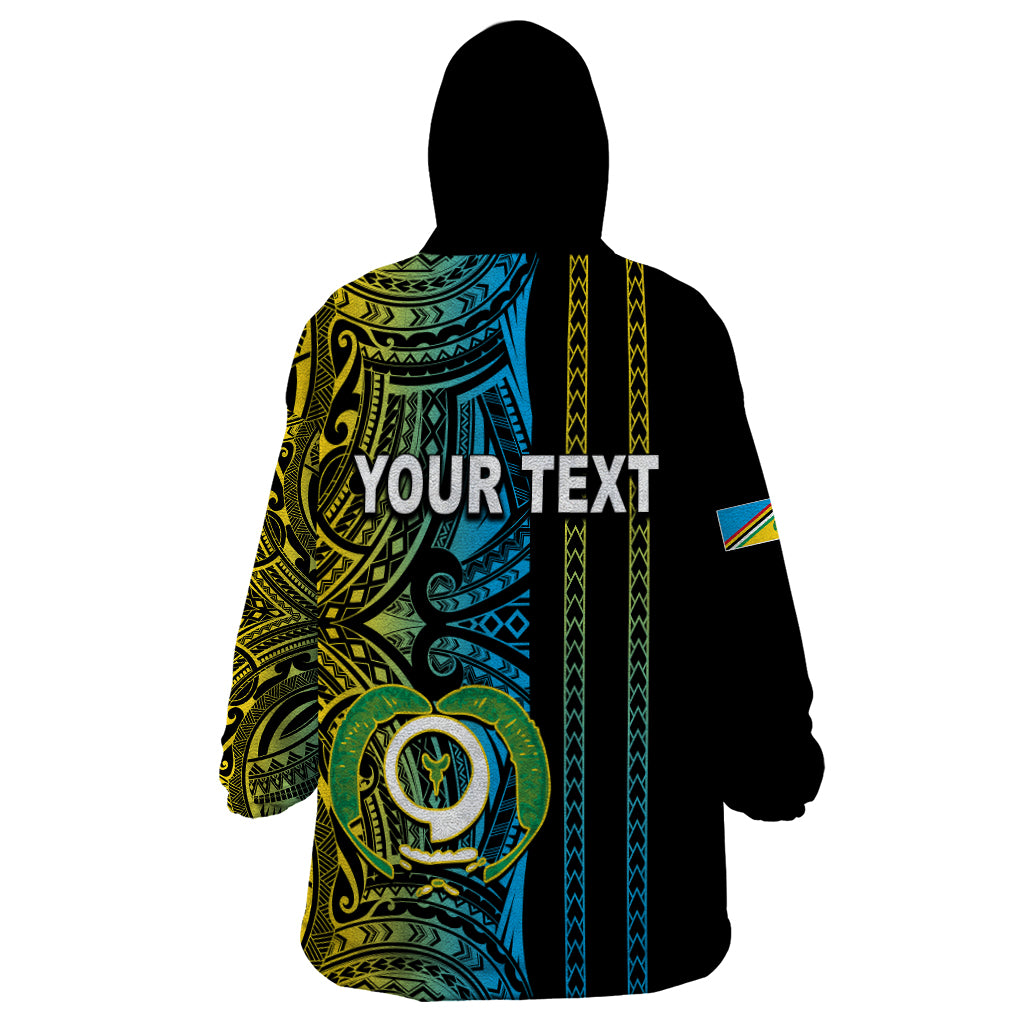 Custom Vanuatu Torba Wearable Blanket Hoodie Polynesian Tribal LT6 - Wonder Print Shop