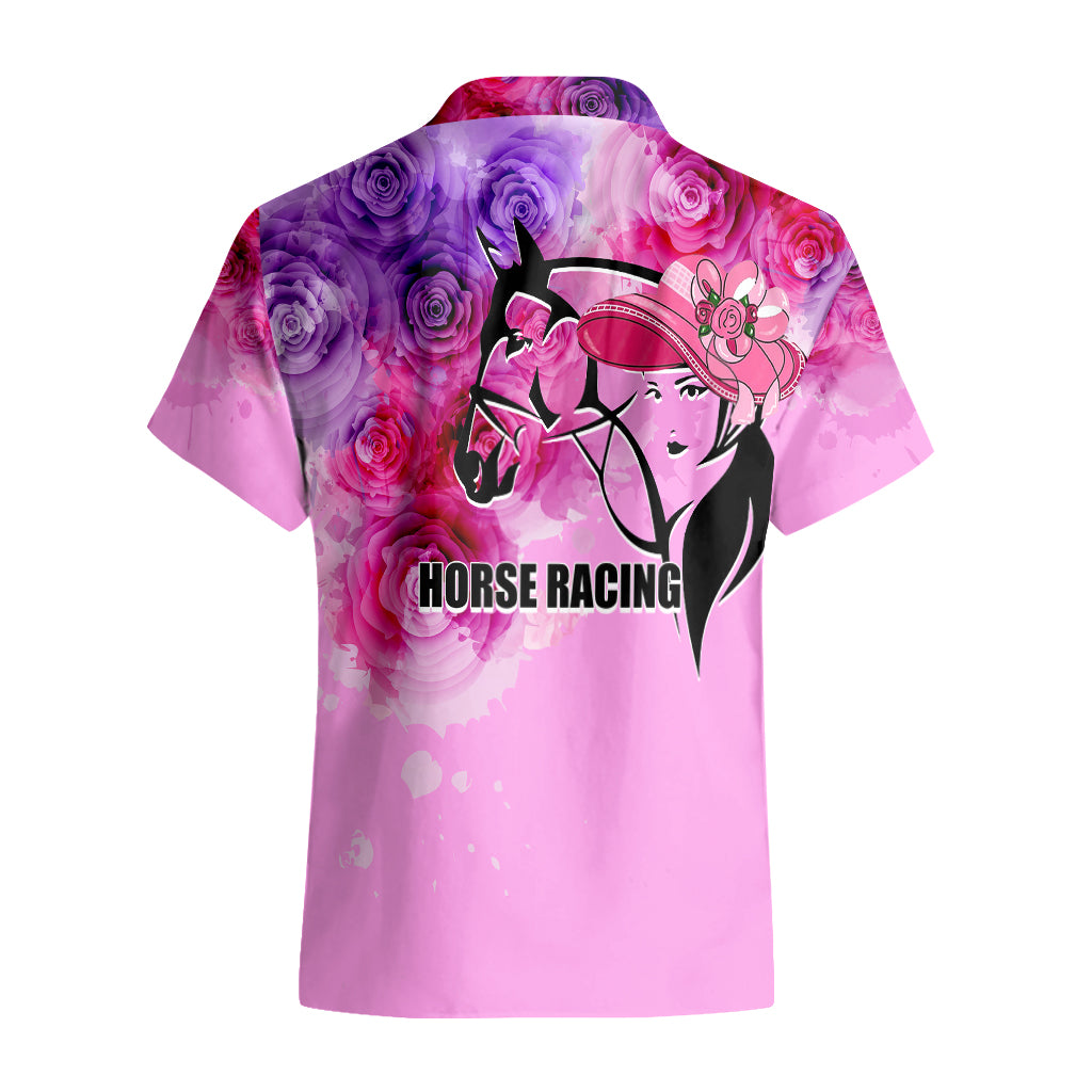 Kentucky Horse Racing Hawaiian Shirt Derby Girl Pink Style LT6 - Wonder Print Shop