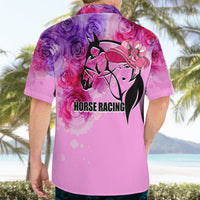 Kentucky Horse Racing Hawaiian Shirt Derby Girl Pink Style LT6 - Wonder Print Shop