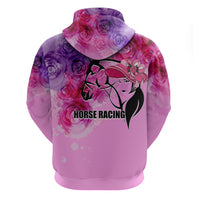 Kentucky Horse Racing Hoodie Derby Girl Pink Style LT6 - Wonder Print Shop