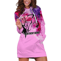 Kentucky Horse Racing Hoodie Dress Derby Girl Pink Style LT6 - Wonder Print Shop