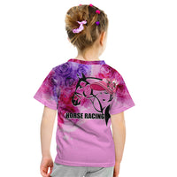 Kentucky Horse Racing Kid T Shirt Derby Girl Pink Style LT6 - Wonder Print Shop