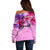 Kentucky Horse Racing Off Shoulder Sweater Derby Girl Pink Style LT6 - Wonder Print Shop