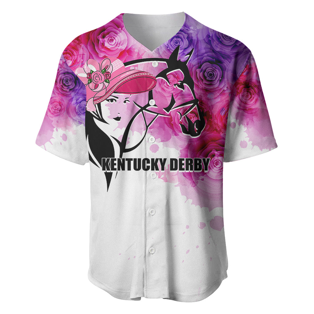 Kentucky Horse Racing Baseball Jersey Derby Girl LT6 - Wonder Print Shop