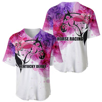 Kentucky Horse Racing Baseball Jersey Derby Girl LT6 - Wonder Print Shop