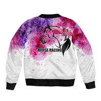 Kentucky Horse Racing Bomber Jacket Derby Girl LT6 - Wonder Print Shop