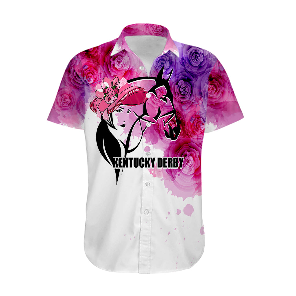 Kentucky Horse Racing Hawaiian Shirt Derby Girl LT6 - Wonder Print Shop