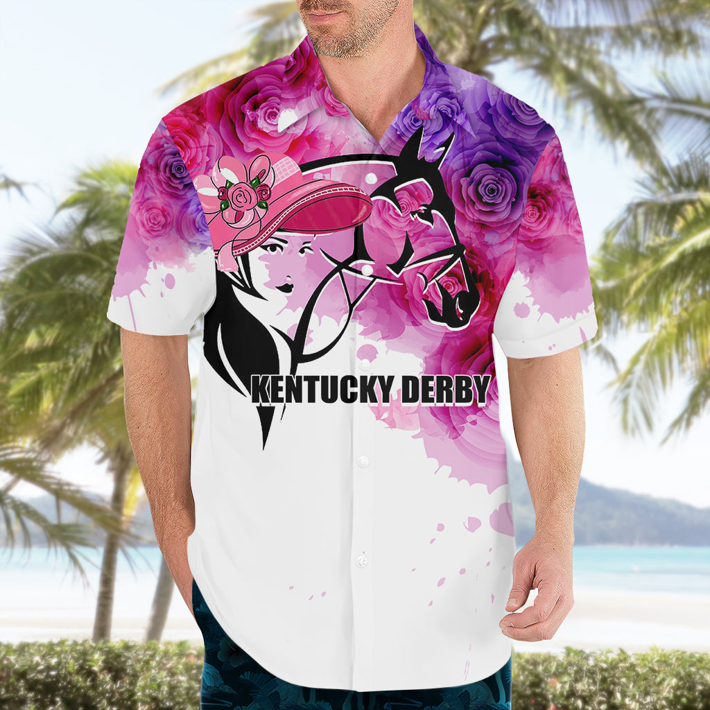Kentucky Horse Racing Hawaiian Shirt Derby Girl LT6 - Wonder Print Shop