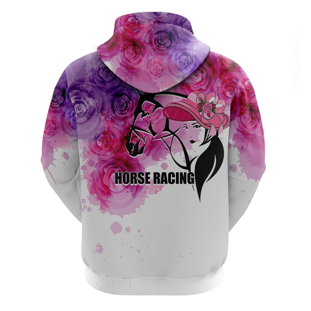 Kentucky Horse Racing Hoodie Derby Girl LT6 - Wonder Print Shop
