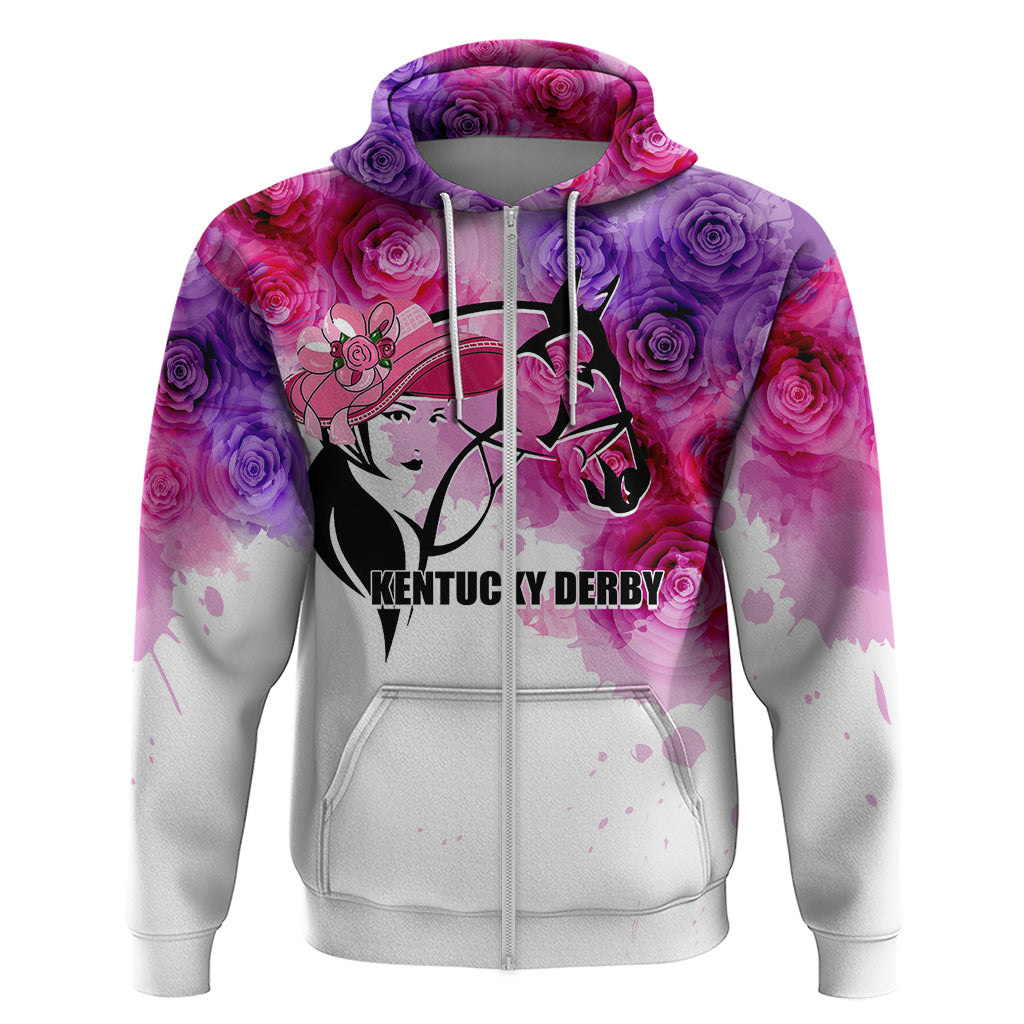 Kentucky Horse Racing Hoodie Derby Girl LT6 - Wonder Print Shop
