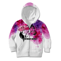 Kentucky Horse Racing Kid Hoodie Derby Girl LT6 - Wonder Print Shop