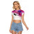 Kentucky Horse Racing Raglan Cropped T Shirt Derby Girl LT6 - Wonder Print Shop