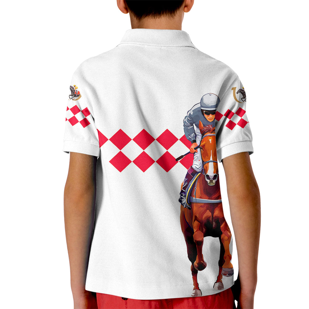 Kentucky Horse Racing Polo Shirt for Kid LT6 - Wonder Print Shop