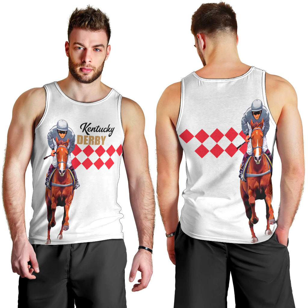 kentucky-horse-racing-men-tank-top